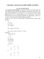 GIÁO TRÌNH MATLAB căn bản   CHƯƠNG 6