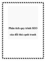 Phân tích quy trình SEO của đối thủ cạnh tranh