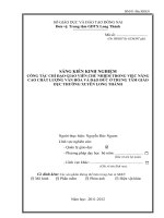 skkn CÔNG TÁC CHỈ đạo GIÁO VIÊN CHỦ NHIỆM TRONG VIỆC NÂNG CAO CHẤT LƯỢNG văn HÓA VÀ đạo đức ở TRUNG tâm GIÁO GIÁO DỤC THƯỜNG XUYÊN LONG THÀNH 