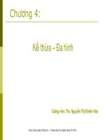 Bài giảng cơ sở lập trình máy tính  chương 4   ths  nguyễn thị khiêm hòa