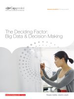 The deciding factor big data  decision making 