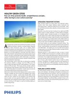 Fit for purpose healthy green cities 