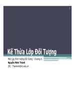 Bài giảng lập trình hướng đối tượng  chương 6   nguyễn minh thành