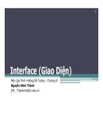 Bài giảng lập trình hướng đối tượng  chương 8   nguyễn minh thành