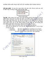 Hướng dẫn khắc phục một số lỗi thường gặp trong office 