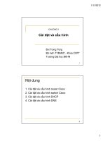 Bài giảng tổng quan về cài đặt và quản trị mạng  chương 3   bùi trọng tùng