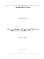 Nghiên cứu công nghệ chuyển mạch trong mạng NGN với giải pháp u SYS của huawei 