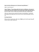 Quản lý dữ liệu dễ dàng hơn với libraries trong windows 7