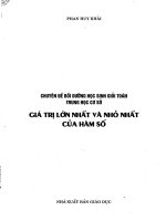 Tài liệu bồi dưỡng học sinh giỏi toán THCS  giá trị lớn nhất và giá trị nhỏ nhất của hàm số