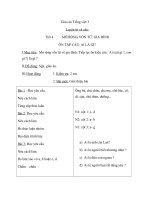 Giáo án tiếng việt 3 tuần 4 bài luyện từ và câu   mở rộng vốn từ gia đình, ôn tập câu ai là gì 5 