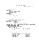 Nuôi ăn hỗ trợ bênh nhân trong bệnh viện