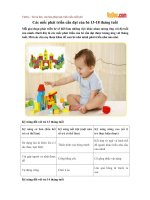 Các mốc phát triển cần đạt của bé 13-18 tháng tuổi