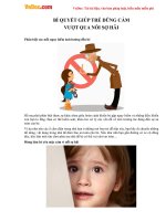 Bí quyết giúp trẻ dũng cảm vượt qua nỗi sợ hãi