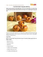 Cách làm bánh trung thu hình heo