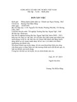 Mẫu đơn xin việc 1 