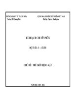 chủ đề động vật 3  5 tuổi