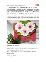 Cách trang trí thiệp chúc mừng ngày Phụ nữ Việt Nam