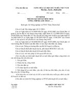 BM NNNT 02   tờ trình phê duyệt hồ sơ mời thầu công trình 