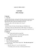 Giáo án tiếng việt 3 tuần 4 bài tập đọc ông ngoại 2 