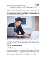 Những thói quen giúp bạn thành công trong tương lai