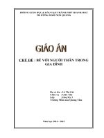 BÉ với NGƯỜI THÂN TRONG GIA ĐÌNH 