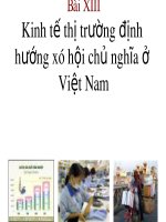 BÀI 13 kinh tế thị trường định hướng xã hội chủ nghĩa ở việt nam 
