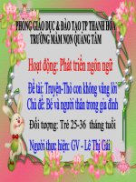 làm quen văn học truyện thơ con không nghe lời 