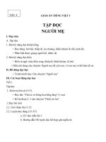 Giáo án tiếng việt 3 tuần 4 bài tập đọc   người mẹ 3 