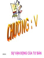 BÀI 5 1 sự vận ĐỘNG của tư bản 