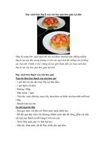 Cách làm thạch rau câu hoa quả