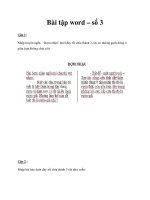 Bài tập word số 3 