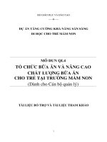 dự án tăng cường khả năng sàng lọc trẻ em đi học mầm non 