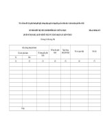 Mẫu sổ theo dõi việc phát hành phôi giấy chứng nhận quyền sử dụng đất, quyền sở hữu nhà ở và tài sản khác gắn liền với đất 