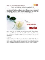 5 món quà phái đẹp thích mê trong dịp 20-10