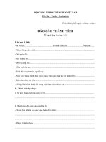 Báo cáo thành tích cá nhân