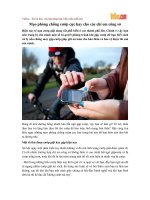 Mẹo phòng chống cướp cực hay cho các chị em công sở