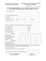 Biểu mẫu biên bản họp hội đồng tuyển chọn tổ chức 