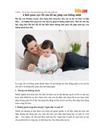 6 thói quen cực tốt của bố mẹ giúp con thông minh