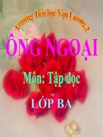Bài giảng tiếng việt 3 tuần 4 bài tập đọc ông ngoại 5 