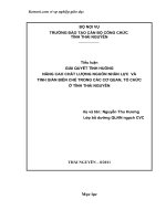 tình huống tiểu luận lớp chuyên viên