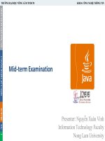 Bài giảng lập trình mạng  mid term examination   GV  nguyễn xuân vinh 