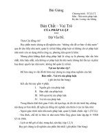 bài giảng môn nhà nước và pháp luật 