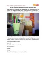 Hướng dẫn làm trà sữa ngon không cưỡng lại được