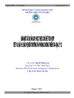 DẠY học TÍCH hợp địa lý 12 bài 15 bảo vệ môi TRƯỜNG và PHÒNG CHỐNG THIÊN TAI 