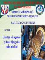 Cấu tạo và nguyên lý hoạt động của tuốc bin khí