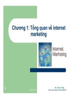 Bài giảng internet marketing  chương 1   ths  trần trí dũng
