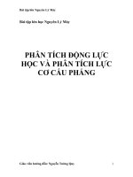 Bài tập lớn học nguyên lý máy   phân tích động lực học và phân tích lực cơ cấu phẳng 