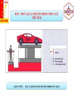 Máy thủy lực thể tích và truyền động TLTT