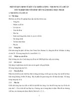 Một số quy định về kết cấu khối lượng   nội dung của đồ án tốt nghiệp đối với sinh viên ngành hóa thực phẩm 