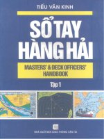 Ebook sổ tay hàng hải (tập 1)  phần 1   NXB giao thông vận tải